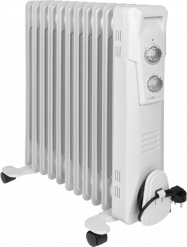 Clatronic Ölradiator RA 3737 in Weiß mit Thermostat und Überhitzungsschutz - Bild 1