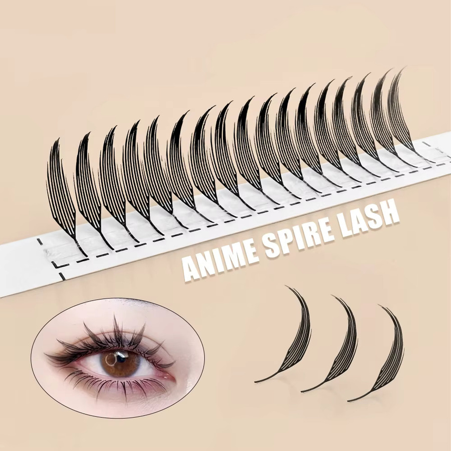 Anime Spire Wimpernverlängerung, Schwarz, Natürlich, Unisex - Bild 2