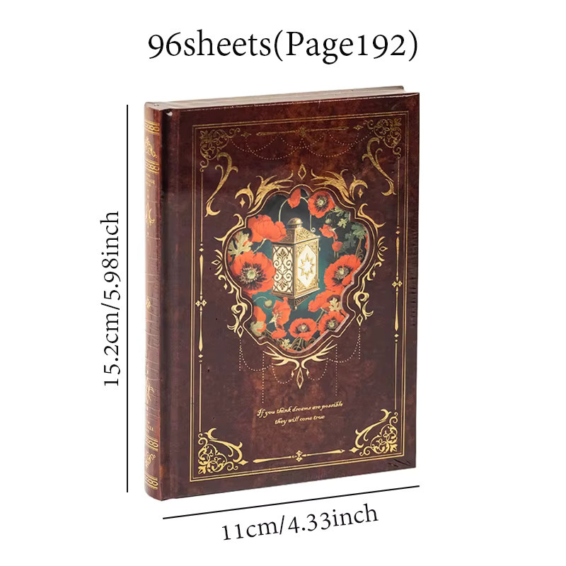 Distant Song Serie Beschreibbares Heißprägebuch in Grün mit Hardcover und Blanko-Papier für die Schule - Bild 4
