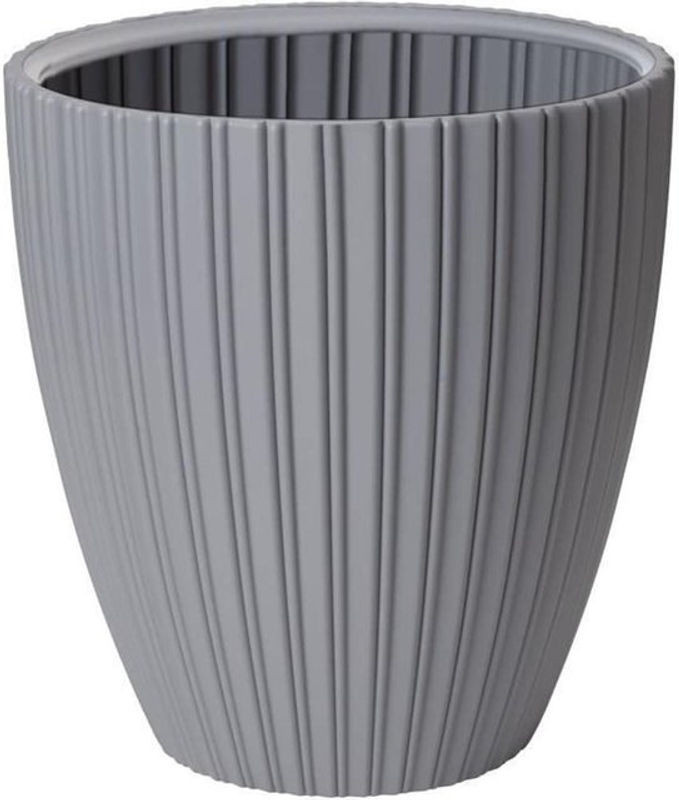 GARDEN ID Blumentopf modern rund in Grau B: 40 cm, H: 42 cm - Bild 1