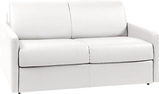 Vente-unique Schlafsofa Calife in Weiß mit Kunstlederbezug - Bild 1