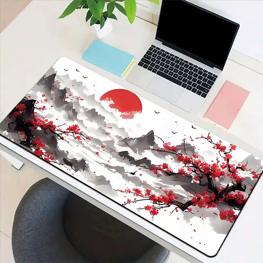 Japanisches Sakura Mauspad in Multicolour für Gaming und Büro - Bild 3