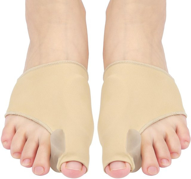Bunion Corrector Gel Pads Big Toe Separator, beige, 1 Paar, Unisex - Bild 1