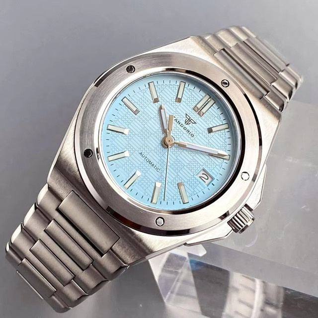 Tandorio Armbanduhr Automatik, Edelstahl, 40 mm, Herren, Blau - Bild 1