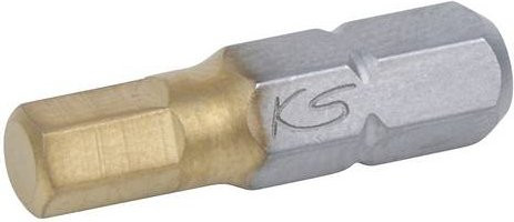 KS Tools Innensechskant-Bit 1/4 Zoll in Silber aus Stahl, Länge: 25 mm, Größe: 8 mm - Bild 1