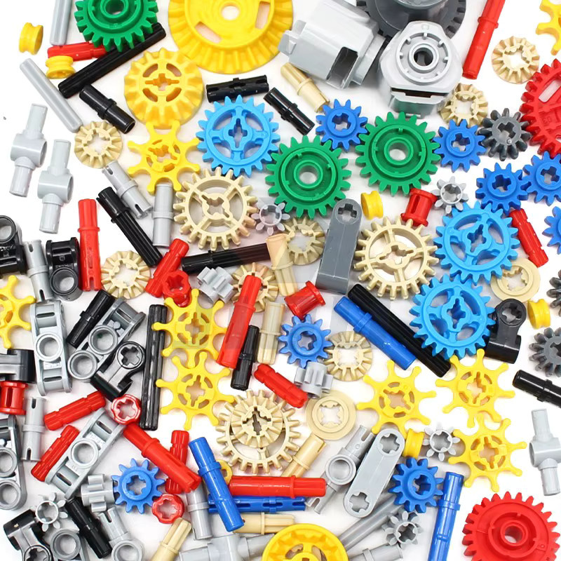 Lizhi MOC High-Tech Bausteine Set mit Achsen, Steckern, Getrieben und Suspension in Mehrfarbig, 171 Teile aus Kunststoff - Bild 3