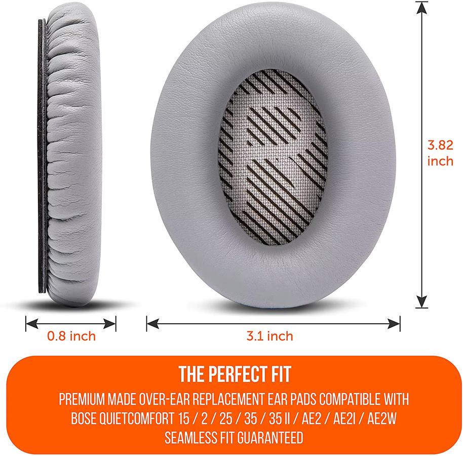 Bose Ersatz-Ohrpolster aus Memory-Schaum für QuietComfort 35, 35 II und QC45 Kopfhörer in Schwarz - Bild 2
