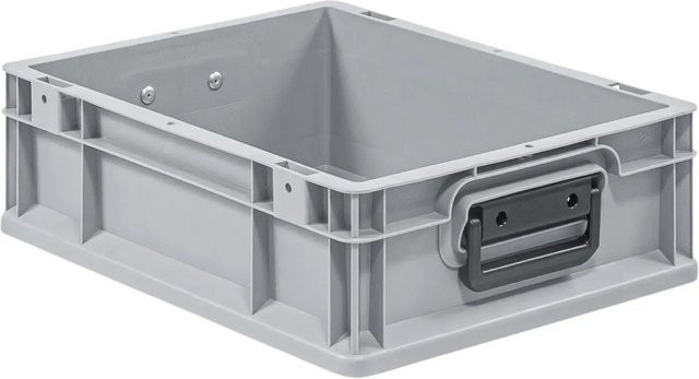 PROREGAL Eurobox Nextgen Portable Duo Transportbox Grau, H x B x T: 12 x 30 x 40 cm, 11 Liter - Bild 1