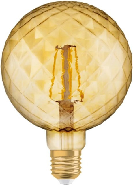 Osram LED Leuchtmittel E27 Globeform in Gold mit warmweißem Licht, 4 W - Bild 1
