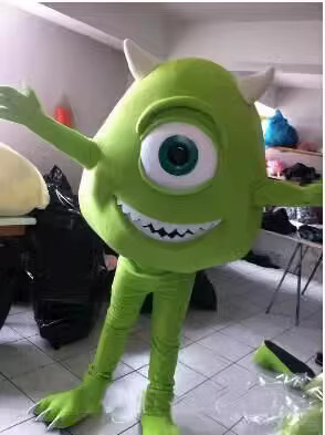 Potdemiel Mike Wazowski Maskottchen Kostüm, Disney, Grün, Plüsch / Textil - Bild 3
