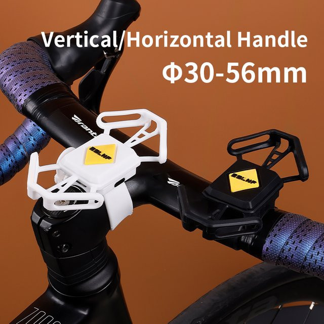 Modischer Silikon Fahrrad Handyhalter mit Quick-Release Funktion für Rennrad und Mountainbike in Schwarz - Bild 1