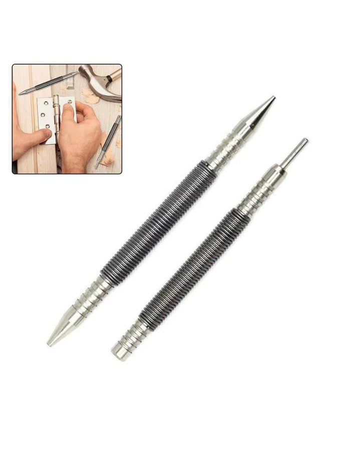 Vibratite Dual Kopf Federstifte Set 1/16 und 1/32 Zoll für Scharnierstifte und Türstifte aus Metall - Bild 3