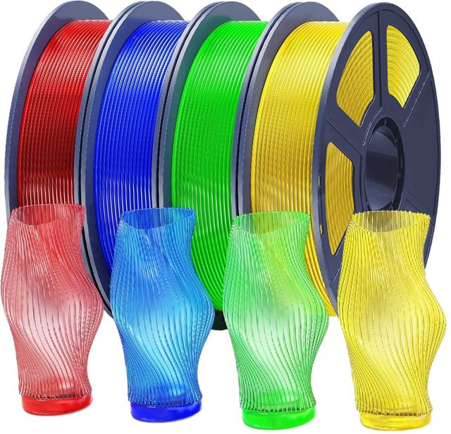 3D Maliang PETG Filament 1,75mm Transparent mit hoher Zähigkeit für FDM 3D-Drucker - Bild 1