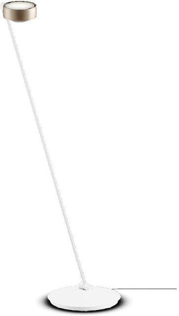 Occhio Sento Leseleuchte mit LED und Sento E Linse in Gold matt und Weiß matt - Bild 1