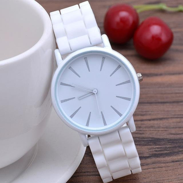 UTHAI Armbanduhr Quarz, Silikon, Weiß, Damen - Bild 1