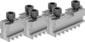 Röhm Grundbacken-Set 3-teilig, gehärtet, Silber, Durchmesser: 125 mm - Bild 1