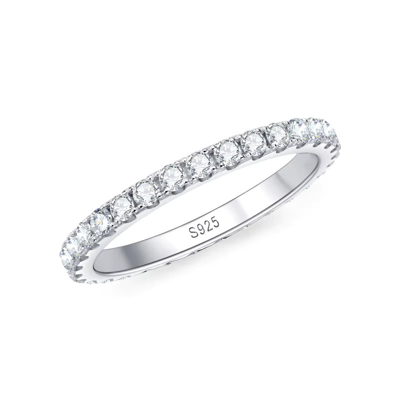 JoyceJelly Ring, 925 Silber, Moissanit, Damen - Bild 2