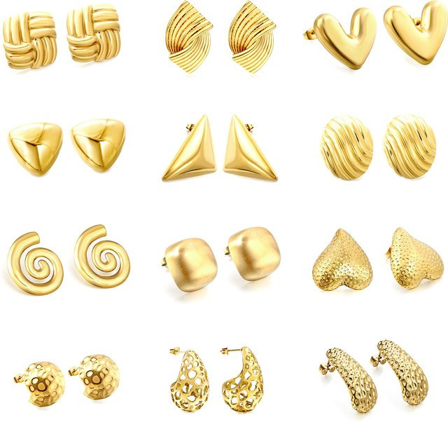 LUXUKISSKIDS Ohrstecker Edelstahl, Gold, Kinder - Bild 1