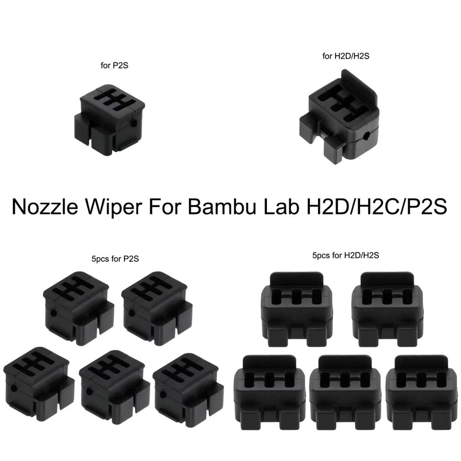 Bambu Lab Silikon-Reinigungsbürste für Hotend und Düsen in Schwarz - Bild 4