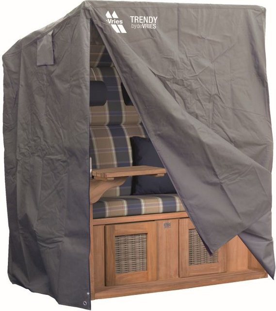 deVries Schutzhaube für Strandkorb Classic L in Anthrazit aus Polyester, B/H/T: 128 x 165 x 95 cm - Bild 1