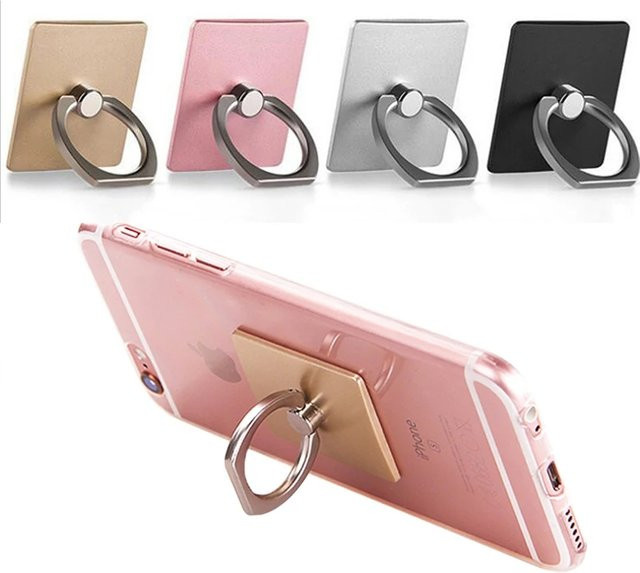 JXSFLYE Fingerring Handyhalterung in Silber, drehbarer Smartphone-Ring als Halter und Ständer für dein Mobiltelefon - Bild 1