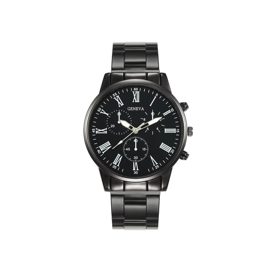 RUNERR Armbanduhr, Quarz, Edelstahl, Schwarz, Herren - Bild 2