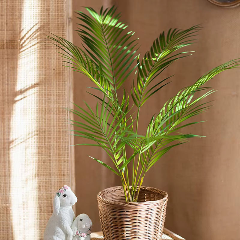 Künstliche Palme Kmitang in Grün, tropische Monstera-Pflanze aus Kunststoff für Haus und Garten, Höhe: 125 cm - Bild 2