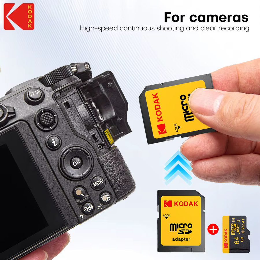 Kodak Micro SD Speicherkarte 128GB Klasse 10 UHS-1 mit USB-C Kartenleser - Bild 2