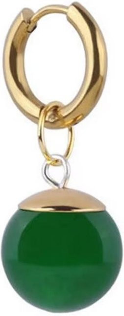 Ohrstecker Messing, beige, Unisex - Bild 1