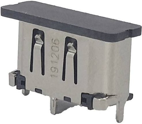 Molex HDMI-Steckverbinder in Gold und Silber auf einer Vollrolle - Bild 1