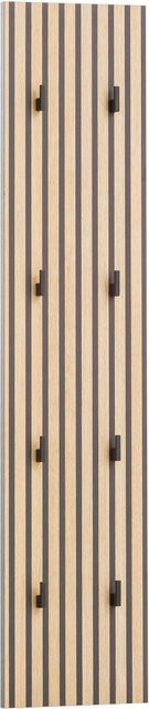 Schildmeyer Hakenpaneel Katta in Eiche Optik mit Haken, Braun, B/H/T: 24,5 x 109 x 2,6 cm - Bild 3