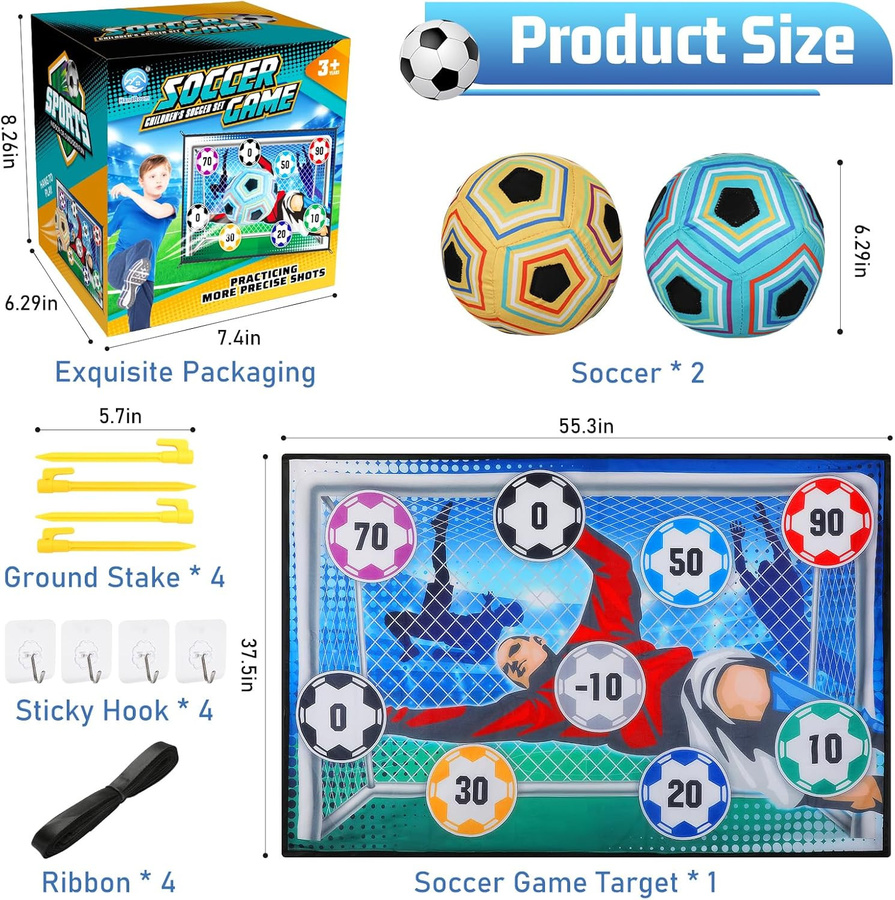 Linyi toy Fußballspiel Set orange - Bild 5