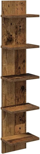 vidaXL Wandregal aus Altholz in Braun, Modernes Wandregal aus Holzwerkstoff, B/T/H: 22 x 15 x 100 cm - Bild 1