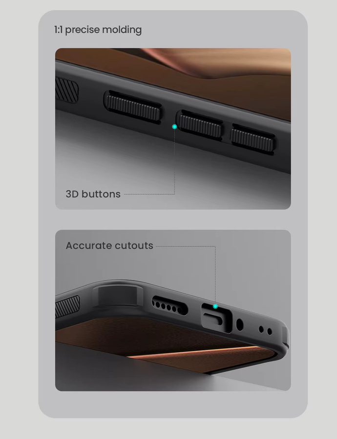 Nillkin Frosted Shield Pro Schutzhülle für Xiaomi 14T, 15T Pro und 17T 5G in Schwarz mit harter Rückseite - Bild 5