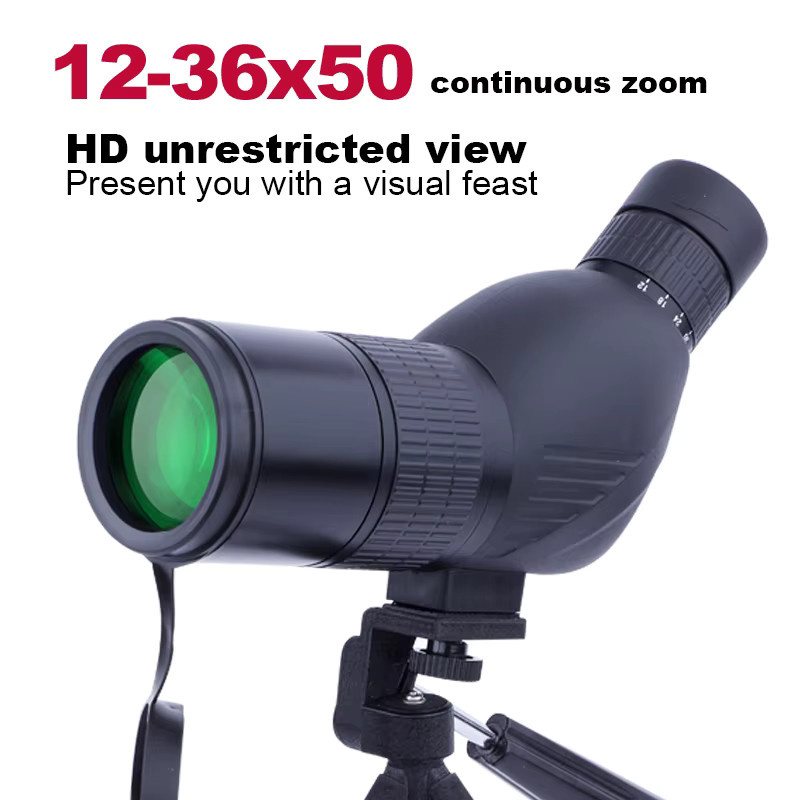 LOERSTON HD Zoom Monokular Spektiv mit Bak4 Prisma, wasserdicht und antibeschlagfrei, Schwarz - Bild 2