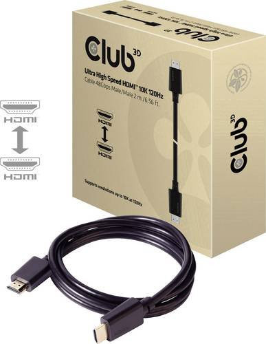 Club3D HDMI Anschlusskabel CAC-1372 Schwarz 2,00 m - Bild 1