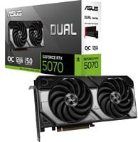 Asus GeForce RTX 5070 DUAL OC Grafikkarte in Schwarz mit DisplayPort und HDMI - Bild 1