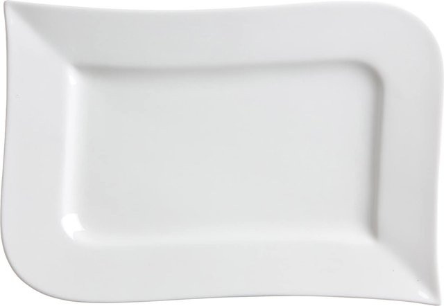 Ritzenhoff & Breker Servierplatte Melodie aus Keramik, Weiß, B/T: 31 x 21 cm - Bild 1