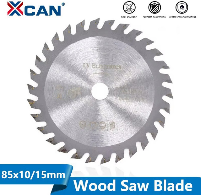 xcan TCT Hartmetall Sägeblatt für Kreissägen, Silber, Durchmesser: 85 mm - Bild 1