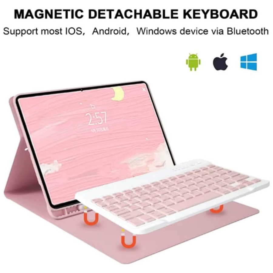 Seonstai Tastatur-Maus-Hülle für Samsung Galaxy Tab S6 SM-T860/T865/T867 10,5 Zoll in Blau mit integriertem S Pen Halter und kabelloser Tastatur - Bild 1