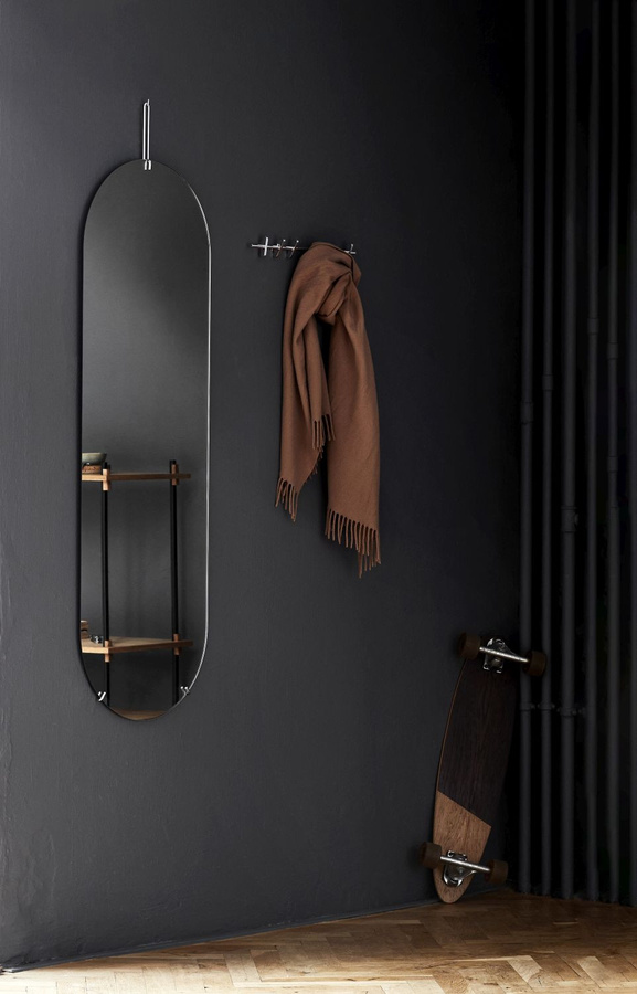 Moebe Wall Mirror Tall Oval Wandspiegel in Schwarz oder Weiß - Bild 3