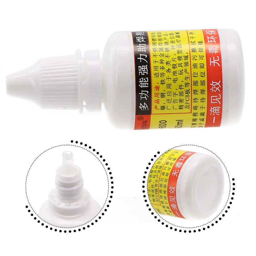 HWY800 Edelstahl Flussmittel Lötpaste als Schweißwerkzeug für Edelstahl und Nickel, 20 ml - Bild 3