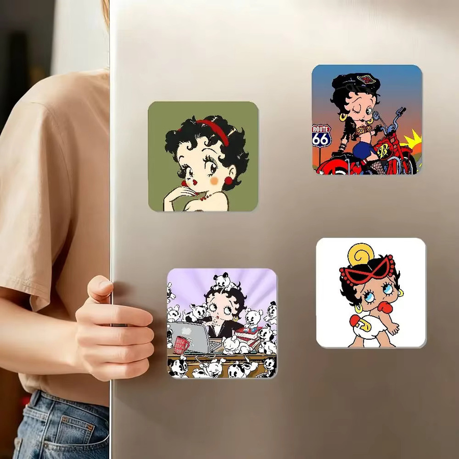 B-BettyS Puppe C-Boop-Es Kühlschrankmagnet, personalisierter kreativer magnetischer Aufkleber in Multicolour - Bild 4