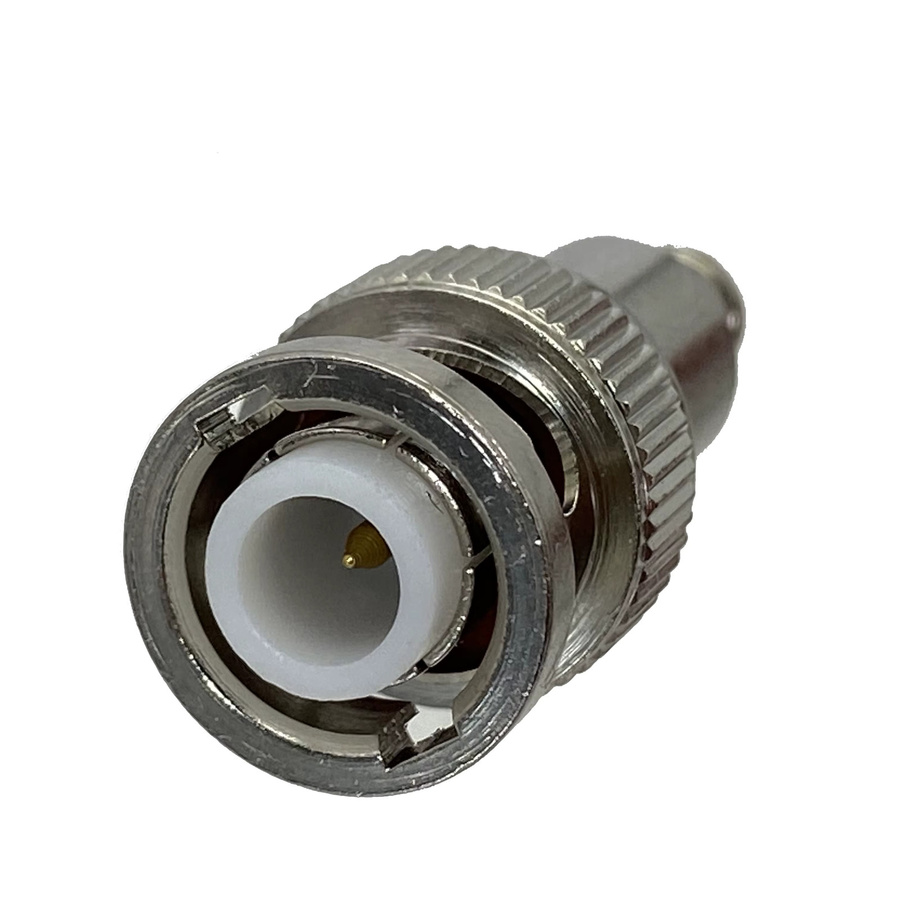 BNC-Hochspannungs-HF-Koaxialstecker MHV 3000V für RG59 RG62 RF-Kabel, Silber - Bild 2