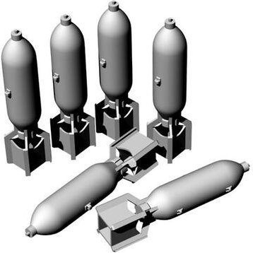 Brengun US GP 100lb AN-M30A1 bombs, 6er Set - Bild 1