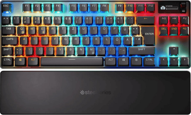 SteelSeries Apex Pro TKL Wireless Gen 3 Gaming-Tastatur Qwertz in Schwarz mit optischen Schaltern und Bluetooth sowie USB-C Anschluss - Bild 1