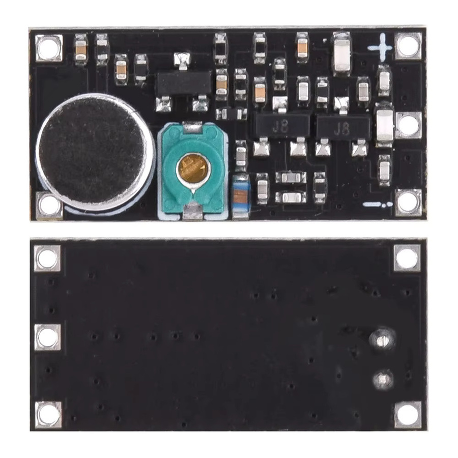 Aideepen Miniatur-FM-Sendermodul DC2V-12V für 85 MHz – 115 MHz Einkanal-Funkmikrofon-Senderplatine mit 9 mA - Bild 2