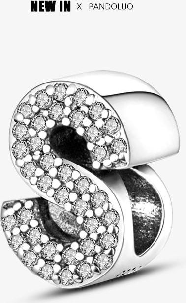 Charm 925 Silber, Zirkonia, Perle, Damen - Bild 1