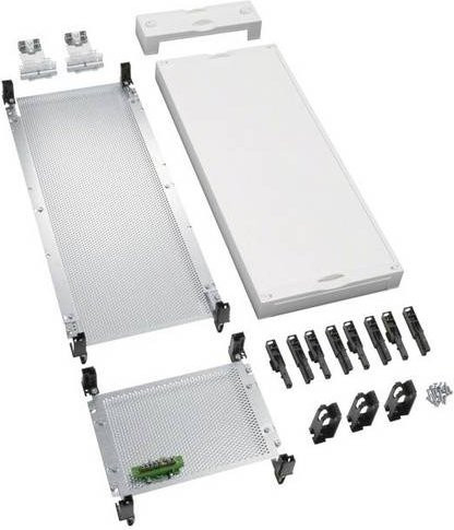 Hager UD61M1 Baustein universN mit gelochter Montageplatte für VDI aus Kunststoff in Weiß B/H: 900 x 250 mm - Bild 1
