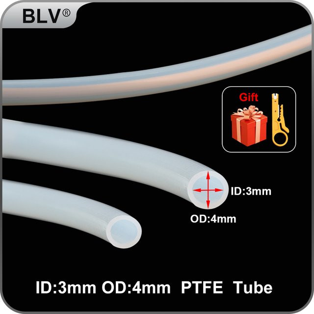BLV PTFE-Ersatzschlauch für Rabbit MMU 1.75mm Filament Hotend Extruder, Innendurchmesser: 3 mm, Außendurchmesser: 4 mm - Bild 1